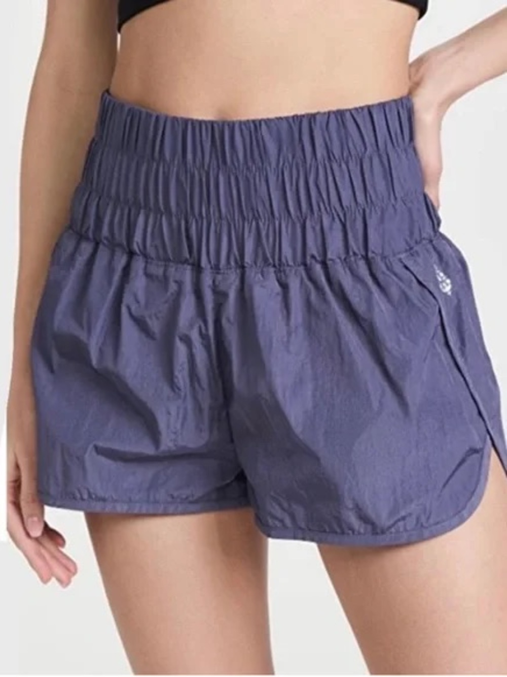 Free People Movement The Way Home Shorts Womens Purple Sporty Athletic Casual